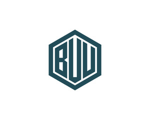 BUU Logo design vector template. BUU