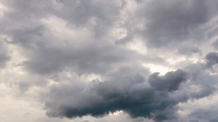 A beautiful weather and cloudy sky in rainy season