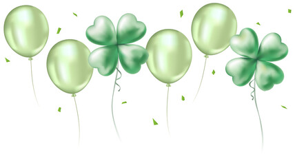 Green Shamrock Balloons for St. Patrick's Day