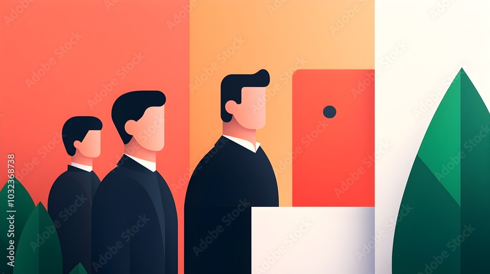Poster Diverse team of digitally rendered figures from various backgrounds and identities collaborate to secure a complex system of digital assets in a 3D isometric security scenario showcasing a striking