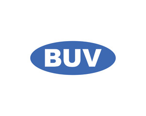 BUV logo design vector template. BUV