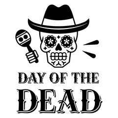 Vintage-Inspired Day of the Dead Icon