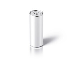 blank Soda can, Aluminum can, Beer can, on a white background, Water drop on can, 3d illustration, 3d rendering