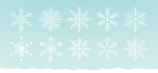 雪の結晶セット