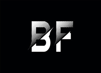Bf letter logo and monogram logo 