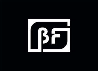 Bf letter logo and monogram logo 