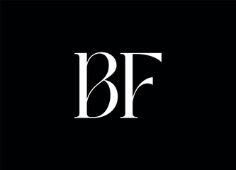 Bf letter logo and monogram logo 