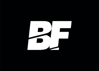 Bf letter logo and monogram logo 