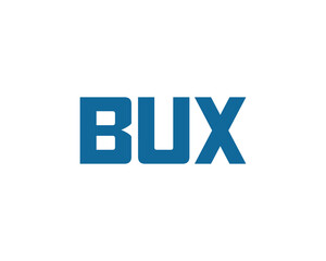 BUX logo design vector template. BUX