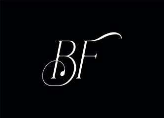 Bf letter logo and monogram logo 