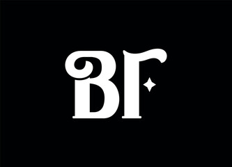 Bf letter logo and monogram logo 