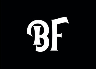 Bf letter logo and monogram logo 