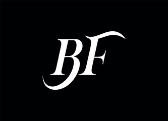 Bf letter logo and monogram logo 