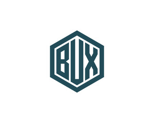 BUX logo design vector template. BUX