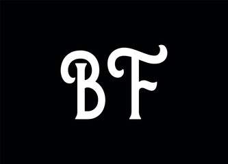 Bf letter logo and monogram logo 