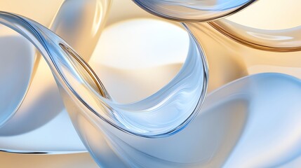 Fototapeta premium Abstract flowing blue waves design with smooth lines and futuristic pattern, perfect for digital wallpaper or technology illustration