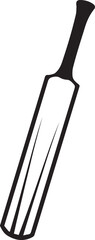 Cricket bat Silhouette Vector Art illustration