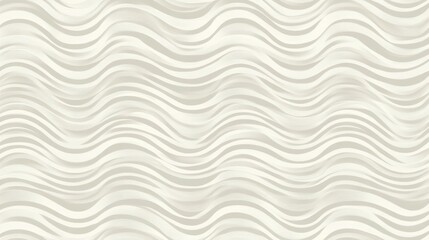 Subtle White Wave Patterns on Pale Background, a serene composition showcasing uniformity and tranquility in design