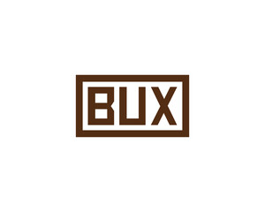 BUX logo design vector template. BUX