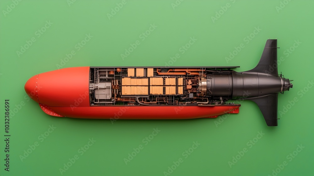 Poster highly detailed cross section of a ship revealing the intricate inner workings and components of the