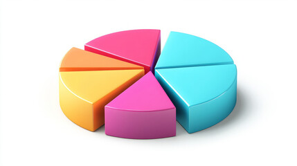 A graphical representation of market share among leading brands in a competitive industry, with colorful pie charts illustrating their proportions