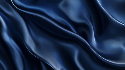 Obraz premium navy satin fabric for a luxurious and elegant backdrop