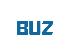 BUZ logo design vector template. BUZ