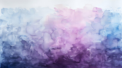 Fototapeta premium Abstract Watercolor Background with Purple and Blue Hues, Painting Texture and Artistic Design