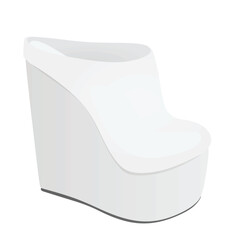 Woman ankle boot. vector illustration