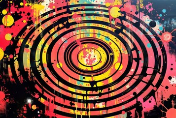 Refrain Ripples Refrain A splattered refrain inspired art piece