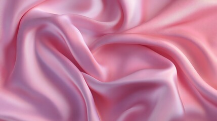 Obraz premium Pink satin fabric with delicate silk texture
