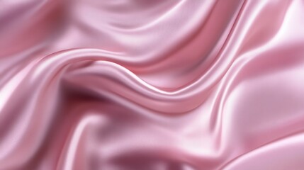 Fototapeta premium Pink satin fabric with delicate silk texture