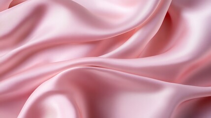 Obraz premium Pink satin fabric with delicate silk texture