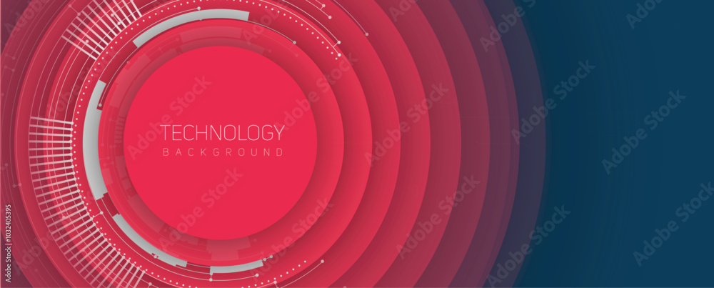Poster Abstract technology and science futuristic background for presentation