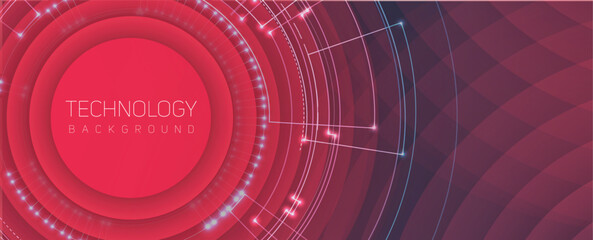 Abstract technology and science futuristic background for presentation