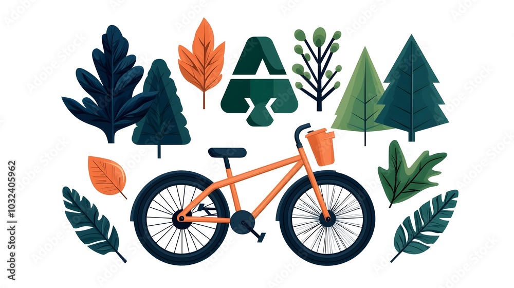 Poster renewable energy and green symbols icon set featuring environment friendly concepts like recycling f