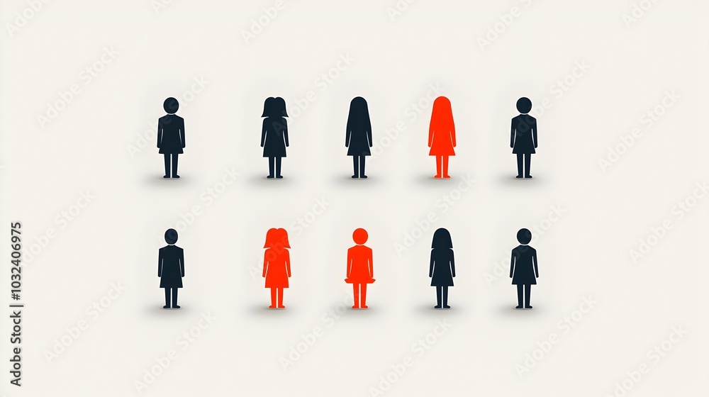 Leinwandbilder minimalist design icons depicting various social activities human interactions and interpersonal con