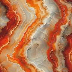 Seamless Pattern abstract natural marble multicolored ornament. Abstract pattern for design. Marbling artwork. Agate ripple pattern. Vector illustration. Red marble texture with multicolored veins