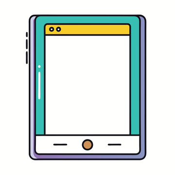 recommend clip art: tablet design silhouette vector illustration concept for colouring pages 