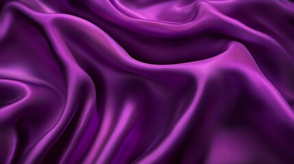 Purple satin backdrop with smooth, flowing curves and a luxurious, silky texture