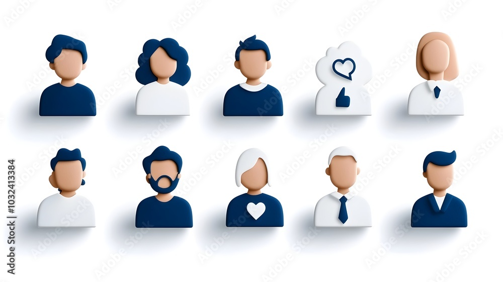 Fototapete elegant thin line icons depicting organizational teamwork and community participation minimalist des