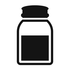Medical bottle vector icon