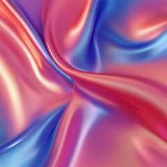 Fototapeta premium colorful Soft blue satin fabric with flowing waves, smooth texture, and subtle pattern, ideal for wallpaper, curtains, or backdrop design