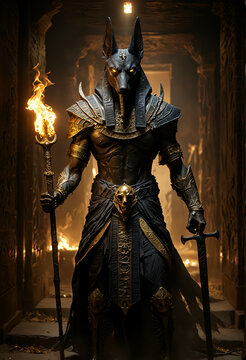 Anubis, the ancient Egyptian jackal-headed god