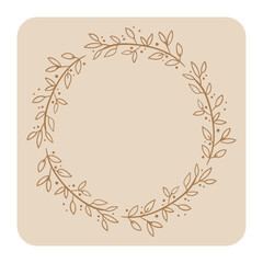 beautiful flower frame in cool vector form