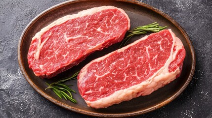 A futuristic dish featuring lab grown meat on a plate highlighting the potential of sustainable food technology and innovation to transform the future of agriculture and nutrition