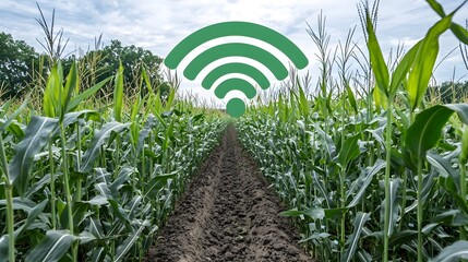 Innovative smart farming sensors continuously monitoring soil conditions and environmental data to optimize crop yield and improve overall agricultural productivity and sustainability