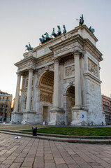 Obraz premium Arco della Pace, Milano, Italia.