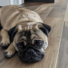 Sad business man with umbrella looking at the horizon