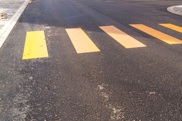 Replacement crosswalk at a German construction site